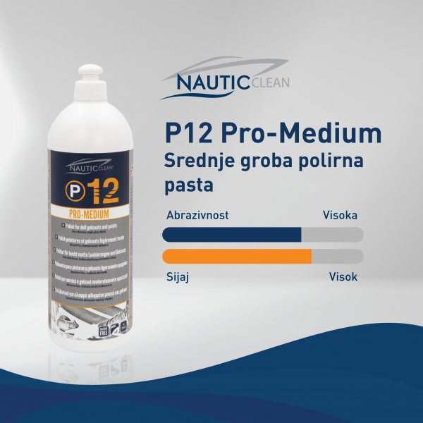 P12 Pro-Medium – Srednje groba polirna pasta